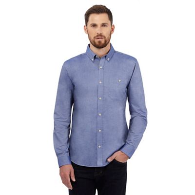 Hammond & Co. by Patrick Grant Blue tonic Oxford shirt